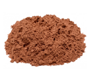 Bulk cocoa powder pile